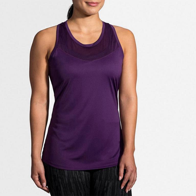 Brooks Stealth Mujer Camiseta Sin Mangas - Morados (7491ORSBL)